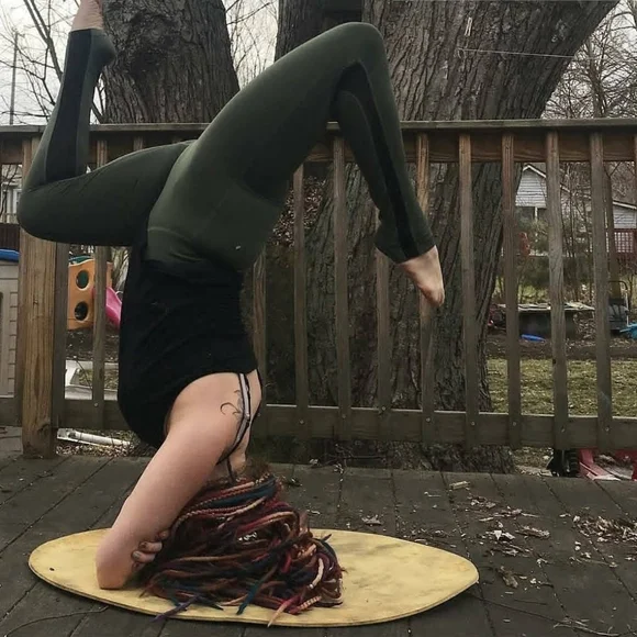 Light leggings with mesh high waist - Picture 4 of 5